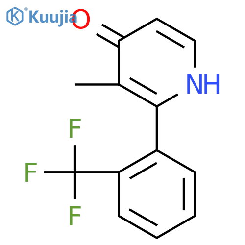 4-Hydroxy-3-methyl-2-(2-(trifluoromethyl)phenyl)pyridine structure