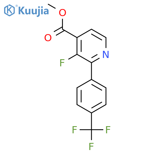 Methyl 3-fluoro-2-(4-(trifluoromethyl)phenyl)isonicotinate structure