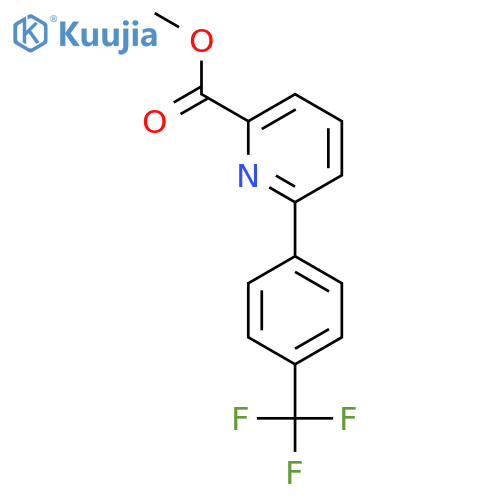 Methyl 6-(4-(trifluoromethyl)phenyl)picolinate structure