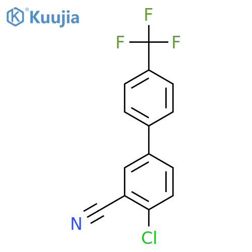 4-Chloro-4'-(trifluoromethyl)biphenyl-3-carbonitrile structure