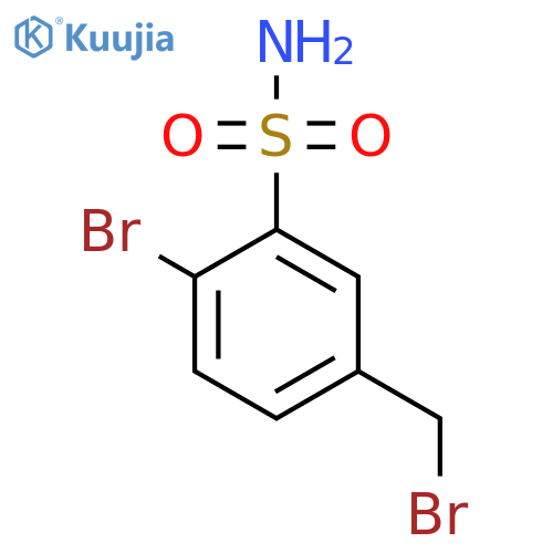 2-Bromo-5-(bromomethyl)benzenesulfonamide structure
