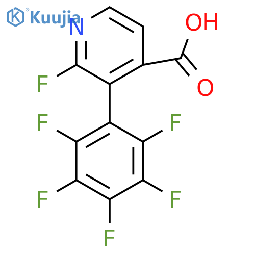 2-Fluoro-3-(perfluorophenyl)isonicotinic acid structure