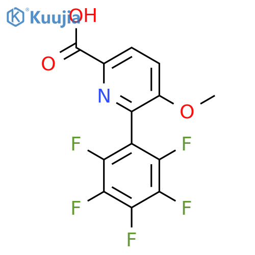 5-Methoxy-6-(perfluorophenyl)picolinic acid structure