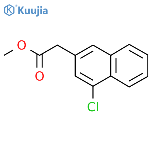 Methyl 4-chloronaphthalene-2-acetate structure