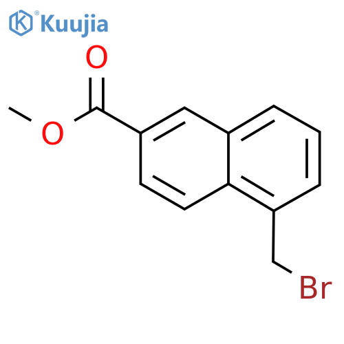 Methyl 1-(bromomethyl)naphthalene-6-carboxylate structure