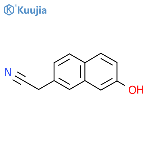 6-Naphthol-1-acetonitrile structure