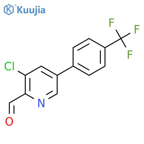 3-Chloro-5-(4-(trifluoromethyl)phenyl)picolinaldehyde structure