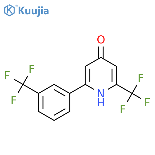 4-Hydroxy-2-(trifluoromethyl)-6-(3-(trifluoromethyl)phenyl)pyridine structure