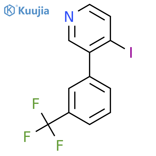 4-Iodo-3-(3-(trifluoromethyl)phenyl)pyridine structure