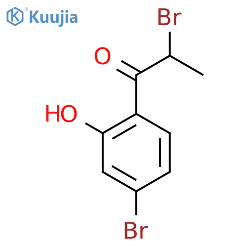 2,4'-Dibromo-2'-hydroxypropiophenone structure
