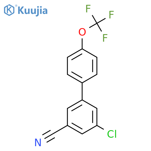 5-Chloro-3-cyano-4'-(trifluoromethoxy)biphenyl structure