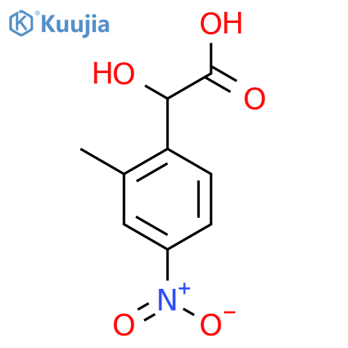 2-Methyl-4-nitromandelic acid structure