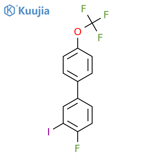 4-Fluoro-3-iodo-4'-(trifluoromethoxy)biphenyl structure