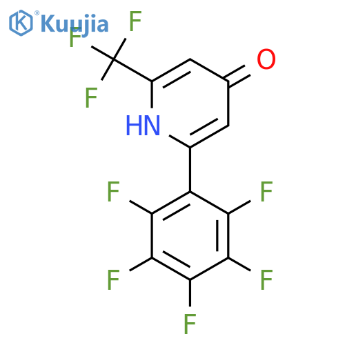 4-Hydroxy-2-(perfluorophenyl)-6-(trifluoromethyl)pyridine structure