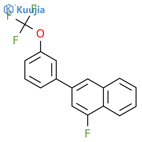 1-Fluoro-3-(3-(trifluoromethoxy)phenyl)naphthalene structure