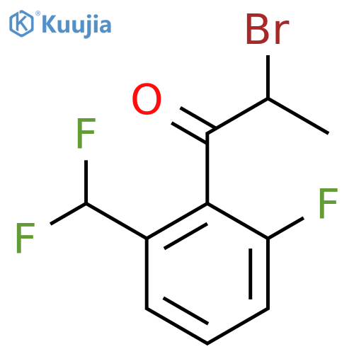 2-Bromo-2'-fluoro-6'-(difluoromethyl)propiophenone structure