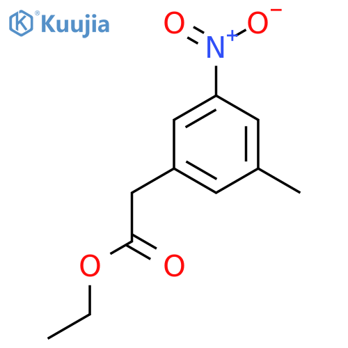 Ethyl 3-methyl-5-nitrophenylacetate structure