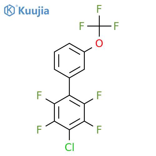 4-Chloro-2,3,5,6-tetrafluoro-3'-(trifluoromethoxy)biphenyl structure