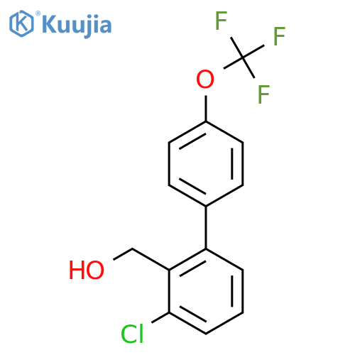 3-Chloro-4'-(trifluoromethoxy)biphenyl-2-methanol structure