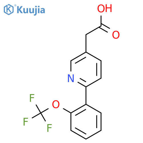 2-(2-(Trifluoromethoxy)phenyl)pyridine-5-acetic acid structure