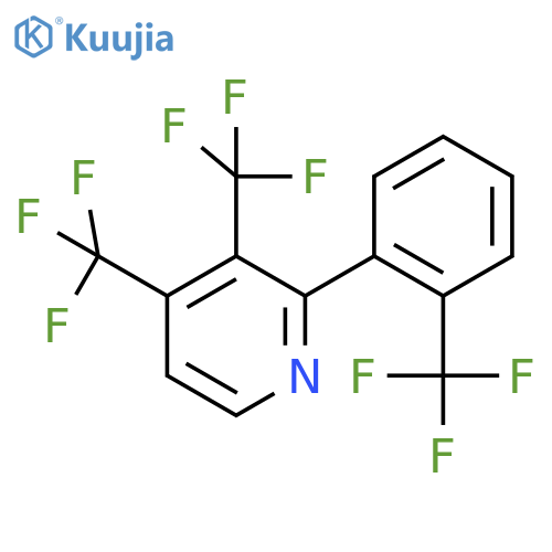 3,4-Bis(trifluoromethyl)-2-(2-(trifluoromethyl)phenyl)pyridine structure