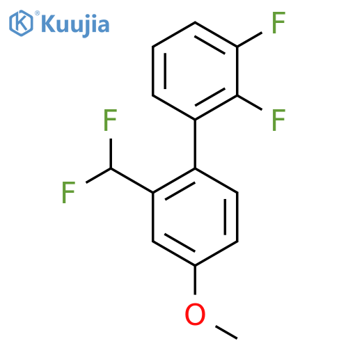 2,3-Difluoro-2'-(difluoromethyl)-4'-methoxybiphenyl structure