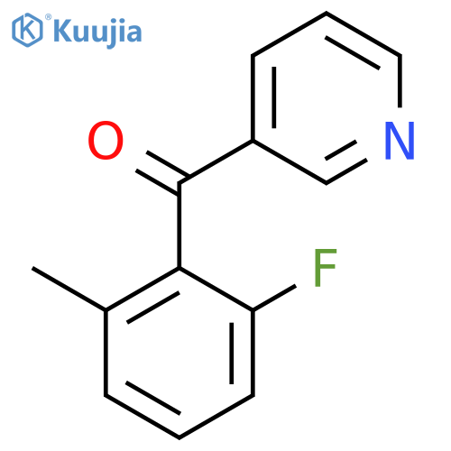 3-(2-Fluoro-6-methylbenzoyl)pyridine structure