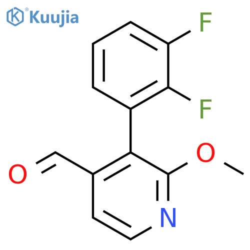 3-(2,3-Difluorophenyl)-2-methoxyisonicotinaldehyde structure