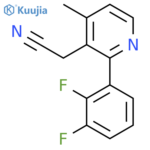 2-(2,3-Difluorophenyl)-4-methylpyridine-3-acetonitrile structure