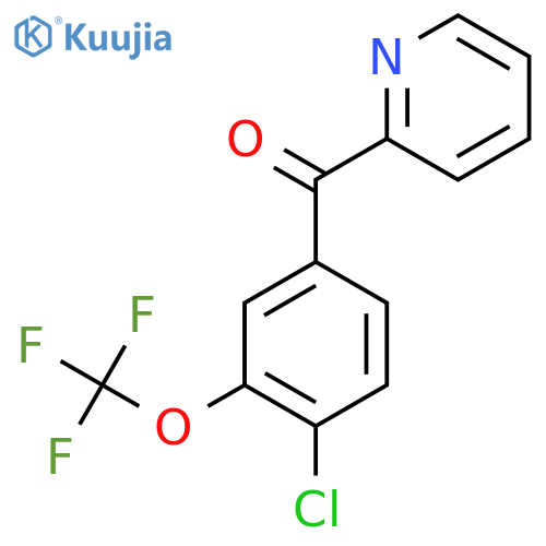 2-(4-Chloro-3-(trifluoromethoxy)benzoyl)pyridine structure