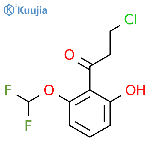 3-Chloro-2'-(difluoromethoxy)-6'-hydroxypropiophenone structure