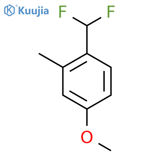2-(Difluoromethyl)-5-methoxytoluene structure