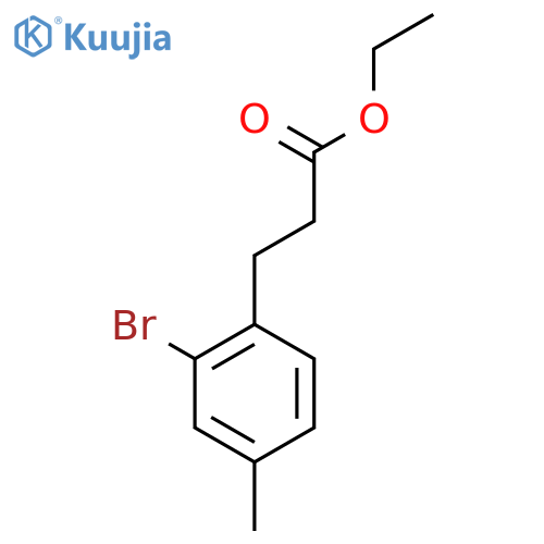 Ethyl 3-(2-bromo-4-methylphenyl)propanoate structure