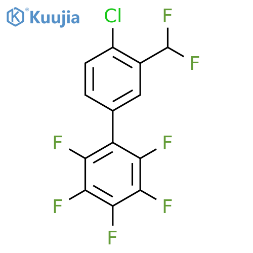 4'-Chloro-3'-difluoromethyl-2,3,4,5,6-pentafluorobiphenyl structure