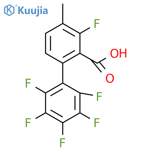 Methyl 3,2',3',4',5',6'-hexafluorobiphenyl-2-carboxylic acid structure