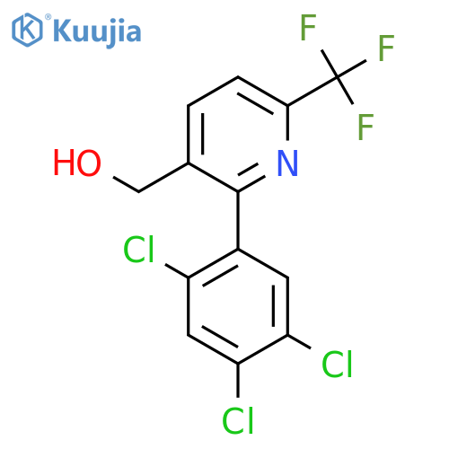 2-(2,4,5-Trichlorophenyl)-6-(trifluoromethyl)pyridine-3-methanol structure