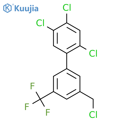 3'-Chloromethyl-2,4,5-trichloro-5'-(trifluoromethyl)biphenyl structure