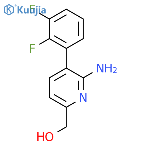 2-Amino-3-(2,3-difluorophenyl)pyridine-6-methanol structure