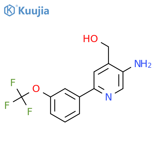 5-Amino-2-(3-(trifluoromethoxy)phenyl)pyridine-4-methanol structure