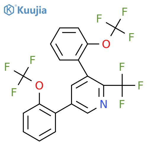 3,5-Bis(2-(trifluoromethoxy)phenyl)-2-(trifluoromethyl)pyridine structure
