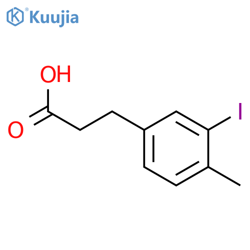 3-(3-Iodo-4-methyl-phenyl)-propionic acid structure
