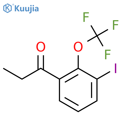3'-Iodo-2'-(trifluoromethoxy)propiophenone structure