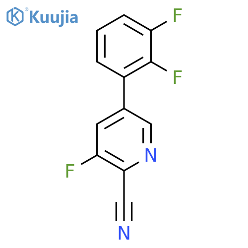 5-(2,3-Difluorophenyl)-3-fluoropicolinonitrile structure