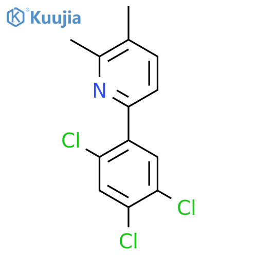2,3-Dimethyl-6-(2,4,5-trichlorophenyl)pyridine structure