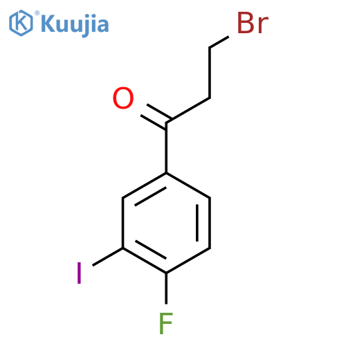 3-Bromo-4'-fluoro-3'-iodopropiophenone structure