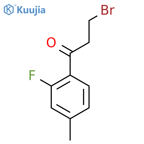 3-Bromo-2'-fluoro-4'-methylpropiophenone structure