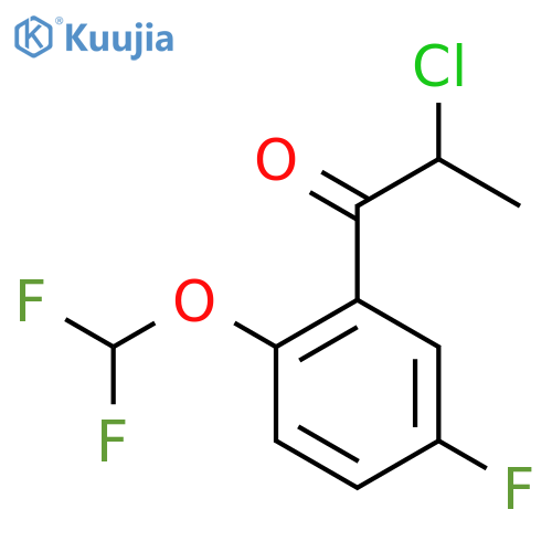 2-Chloro-2'-(difluoromethoxy)-5'-fluoropropiophenone structure