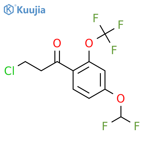 3-Chloro-4'-(difluoromethoxy)-2'-(trifluoromethoxy)propiophenone structure