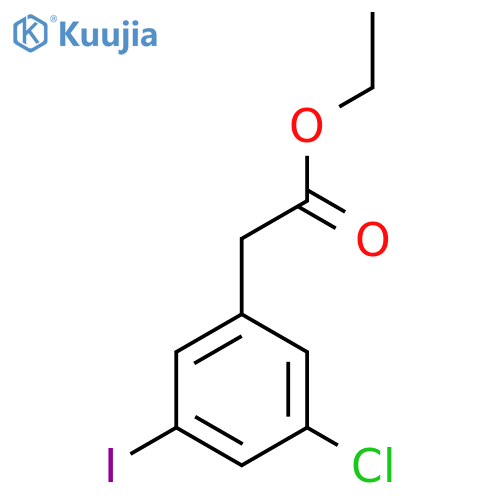 Ethyl 3-chloro-5-iodophenylacetate structure