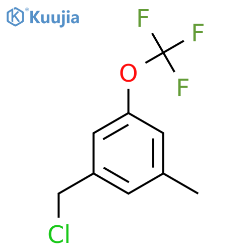 3-Methyl-5-(trifluoromethoxy)benzyl chloride structure